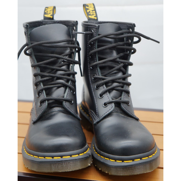 New! DR Martens Womens Size 7 Mens 6 1460 Smooth Leather Lace Up Boot Black main image 12